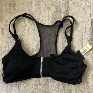 Swimsuit black  top size large